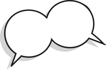 Speech bubble in Hand-drawn style set, Chatting box, Message box, Talk bubble, speak bubble, think balloon, design element, vector illustration	