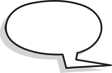 Naklejka premium Speech bubble in Hand-drawn style set, Chatting box, Message box, Talk bubble, speak bubble, think balloon, design element, vector illustration 