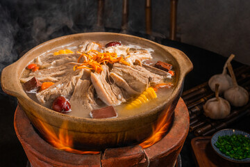 Mutton soup hotpot is a common delicacy in China in winter, which can resist the cold.