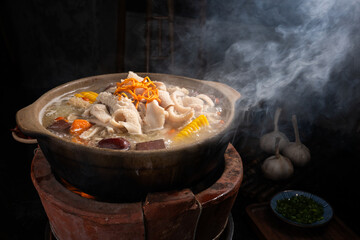 Mutton soup hotpot is a common delicacy in China in winter, which can resist the cold.