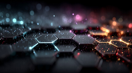 Abstract geometric digital hi-tech background with bright tones and space for text. Symbolizes innovation, modern technology, and futuristic design in a clean, structured visual concept.

