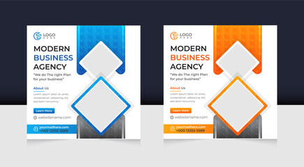 Corporate business social media template set