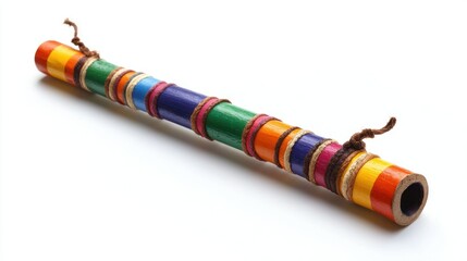 Rainstick isolated on white background