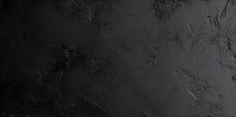 Naklejka premium Dark black wall texture background.