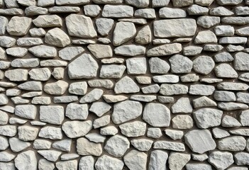 Grey stone wall, varied sized stones, rough texture, rustic background , texture, abstract