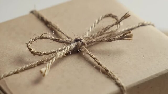 Tied gift box