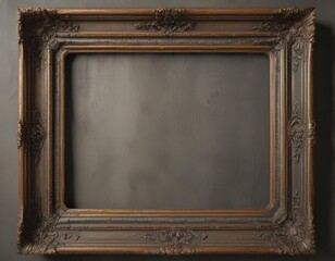 Faded photo in antique metal frame, distressed texture ,  distressed metal,  rusty frame