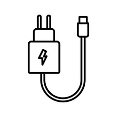 Obraz premium Charger icon. sign for mobile concept and web design. vector illustration