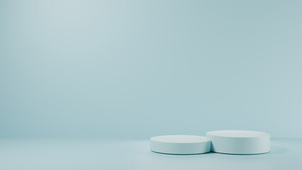 3d product display background blue podium