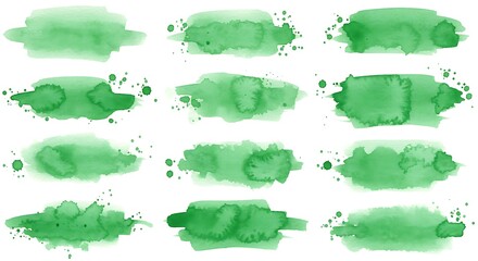 Emerald Echoes: A Watercolor Rhapsody