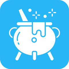 Cauldron icon vector image. Suitable for mobile apps, web apps and print media.