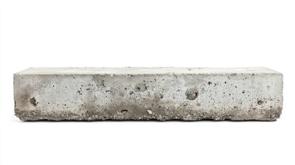 Reinforced concrete isolated on white background