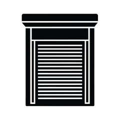 roller shutter door icon vector illustration