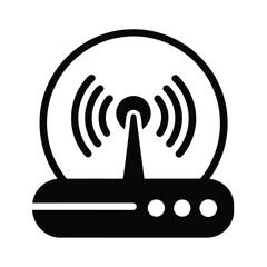 router signal boost icon vector illustration