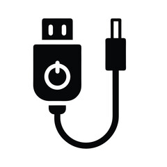 usb power adapter icon vector illustration