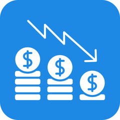 Loss icon vector image. Suitable for mobile apps, web apps and print media.