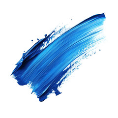 Abstract Blue Paint Stroke