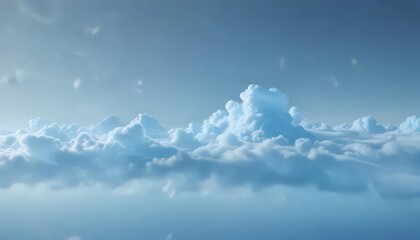 Ethereal light blue gradient background with blurry cloud-like forms, ideal for design , airy, texture, peaceful