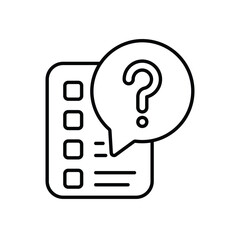 Plakat quiz Vector icon