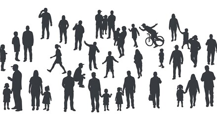 Silhouettes of a City's Pulse