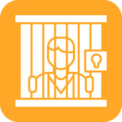 Prisoner icon vector image. Suitable for mobile apps, web apps and print media.
