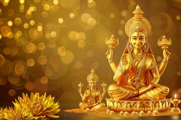 Fototapeta premium vector realistic akshaya tritiya illustration