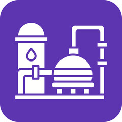 Refinery icon vector image. Suitable for mobile apps, web apps and print media.