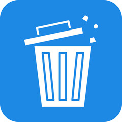 Trash icon vector image. Suitable for mobile apps, web apps and print media.