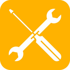 Work Tools icon vector image. Suitable for mobile apps, web apps and print media.