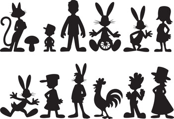 Naklejka premium Cartoon SVG Bundle – Fun & Whimsical Characters for CraftsCute Cartoon Clipart – Colorful Kids Designs for Stickers & PrintsCartoon Face SVG – Playful Expressions for DIY ProjectsFunny Cartoon P