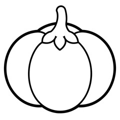 Modern Pattypan Squash Icon Design
