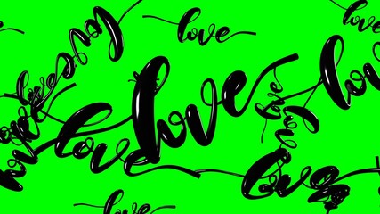 Text Loves in black.
3DCG abstract 3D illustration.
