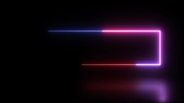 neon border frame, red glowing border, rectangle, square, frame, glowing frame, glowing border, neon rectangle frame
