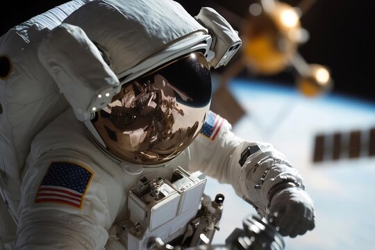 American astronaut performs spacewalk outside international space station