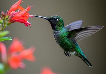 Fototapeta premium Emerald Thief of Nectar