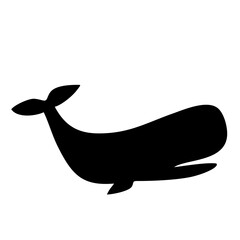 silhouette of a whale