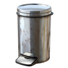 bin pedal metallic on transparent background
