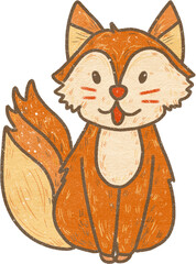 cute orange fox 