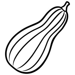 Yellow Squash Flat Icon Design