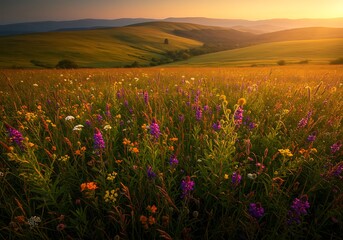 Fototapeta premium Golden Hour Bloom