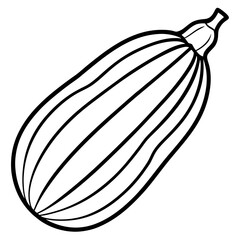 Yellow Squash Flat Icon Design