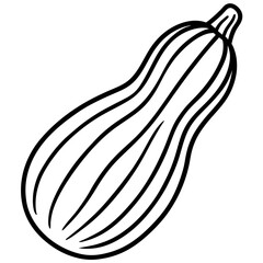Yellow Squash Flat Icon Design