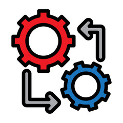 Evolve Vector Filled Icon Design