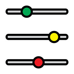 Adjustment Sliders Vector Filled Icon Design