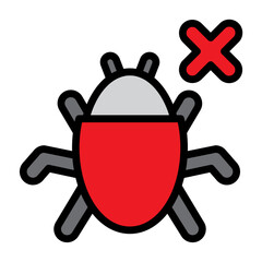 Debugging Vector Filled Icon Design