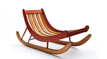 Sled isolated on white background