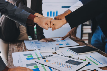 Business handshake for teamwork of business merger and acquisition,successful negotiate,hand...