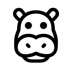 Naklejka premium Hippo icon