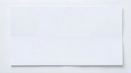 A clean white sheet with vast empty space, symbolizing simplicity, minimalism, and creativity, perfect for blank canvas design or concept development.