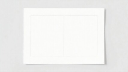 A clean white sheet with vast empty space, symbolizing simplicity, minimalism, and creativity, perfect for blank canvas design or concept development.
